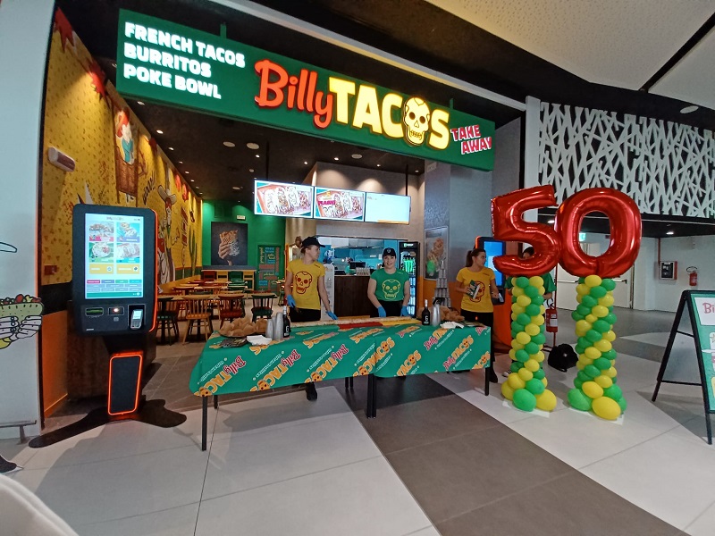 Billy Tacos raggiunge 50 punti vendita con il nuovo ristorante del Centro commerciale Maximo